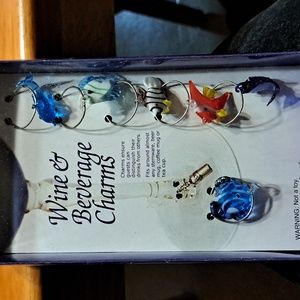 Vintage Wine & Beverage Charms